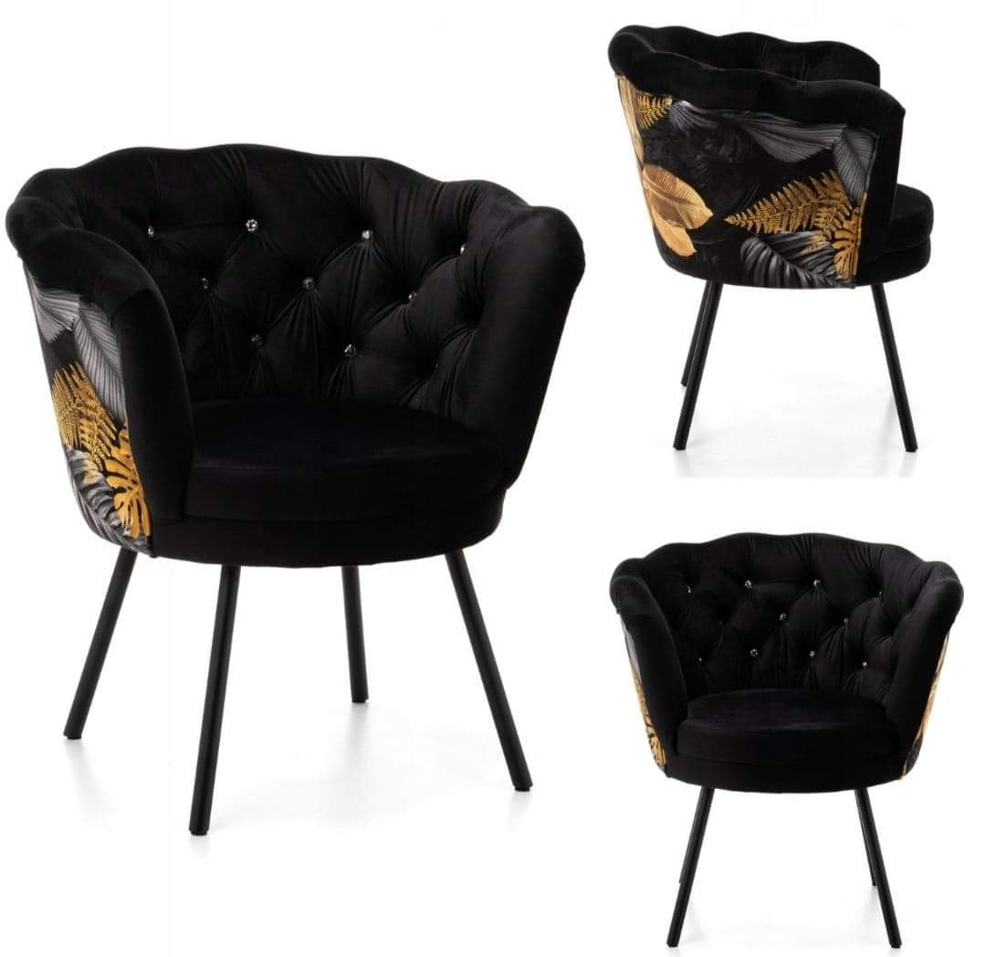 Fotel Muszelka GLAMUR - obrazek 2