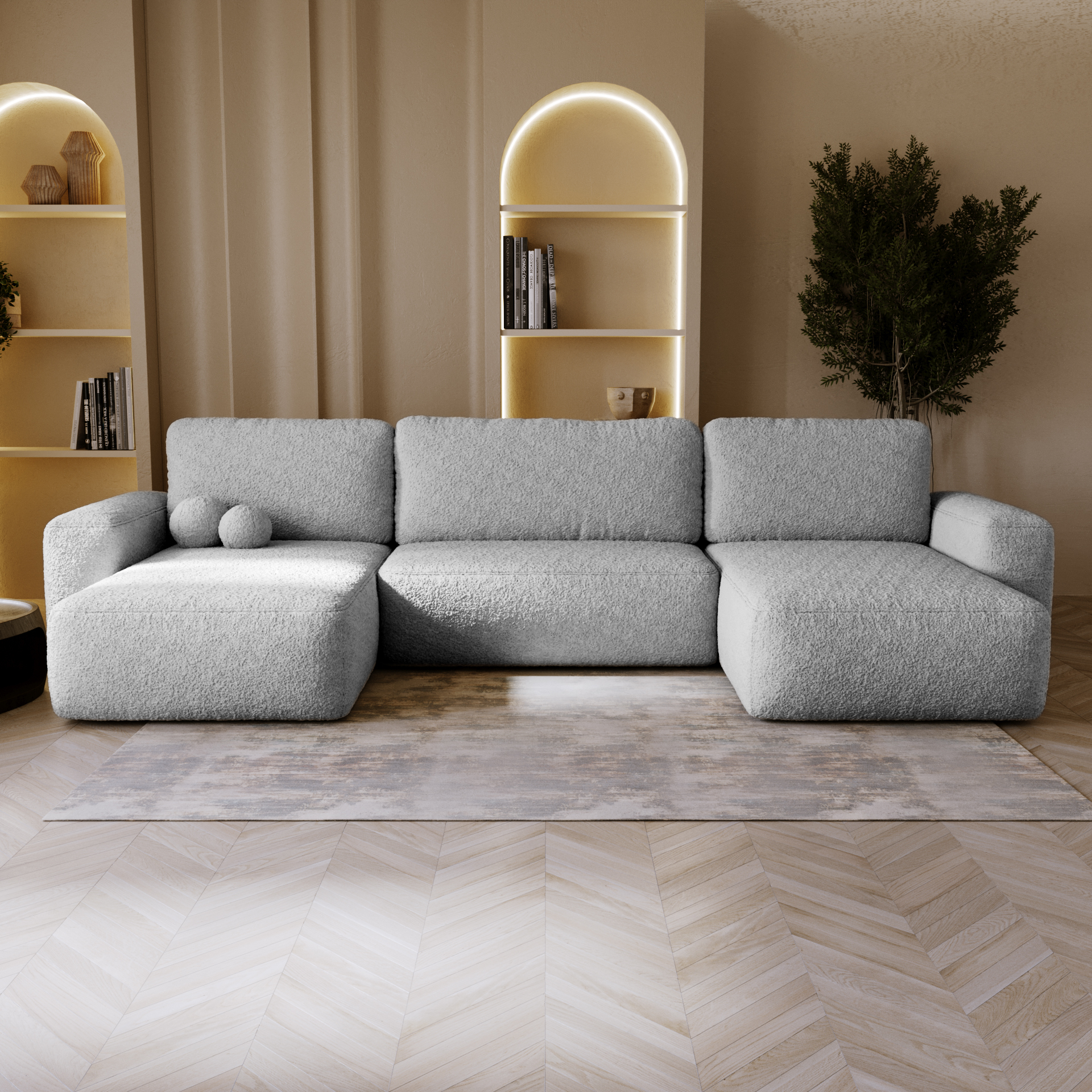 Narożnik rozkładany FILO U – komfort i funkcjonalność w Twoim salonie