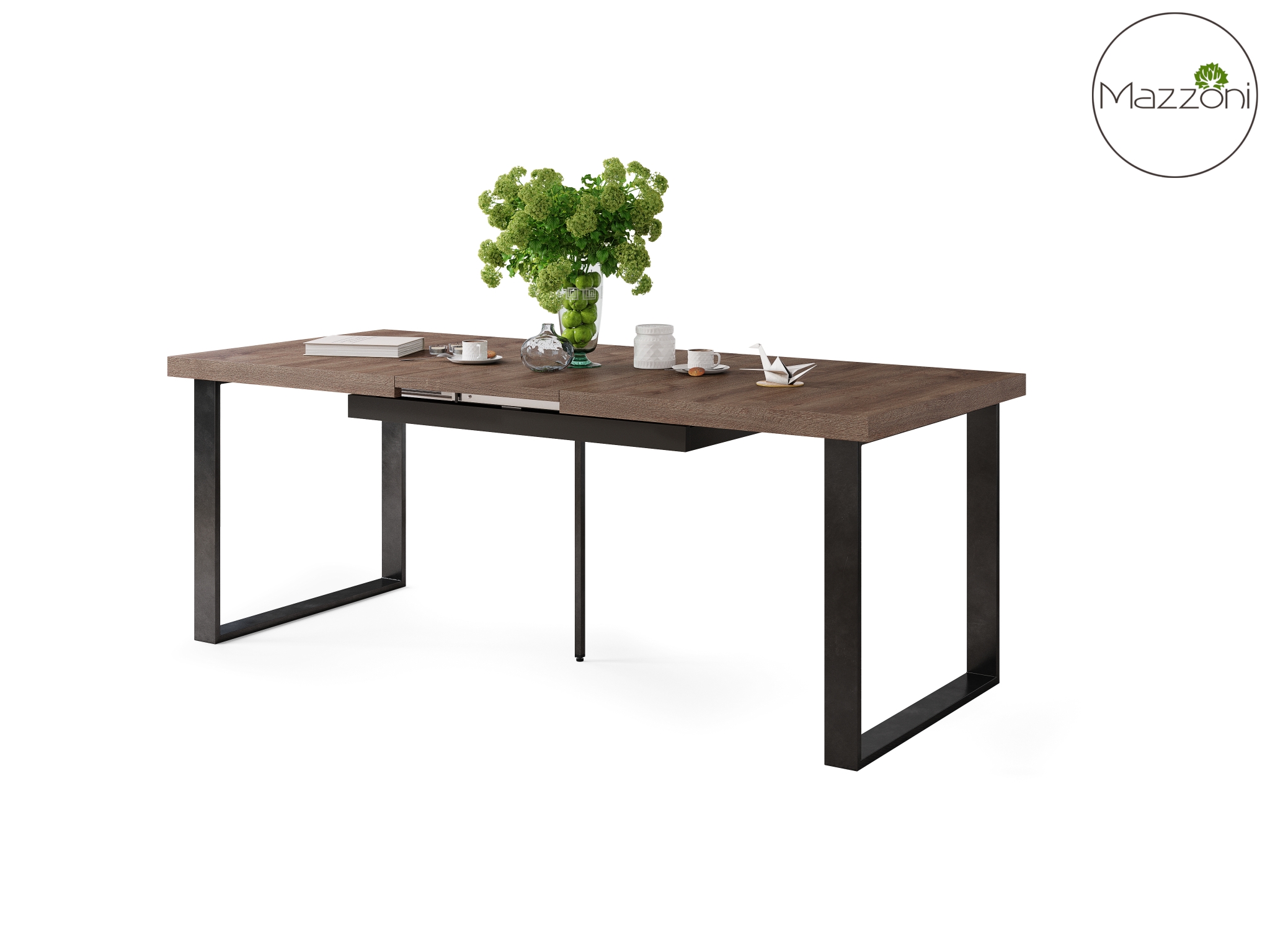 Stół loftowy AVELLA Dąb Brązowy – rozkładany stół do salonu i jadalni do 310 cm - obrazek 7