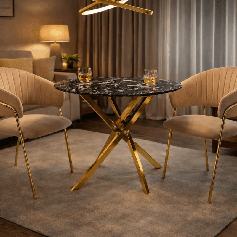 Krzesło PARIS Beżowe Velvet - Riviera 24 Capucinno