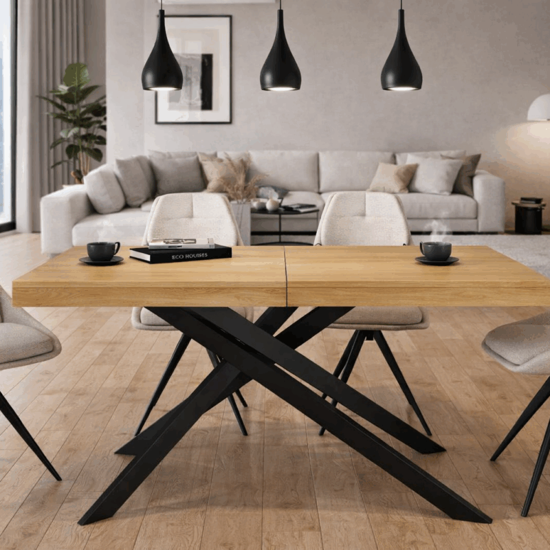 Stół rozkładany ARAMIS  160–240×80 cm – dąb naturalny