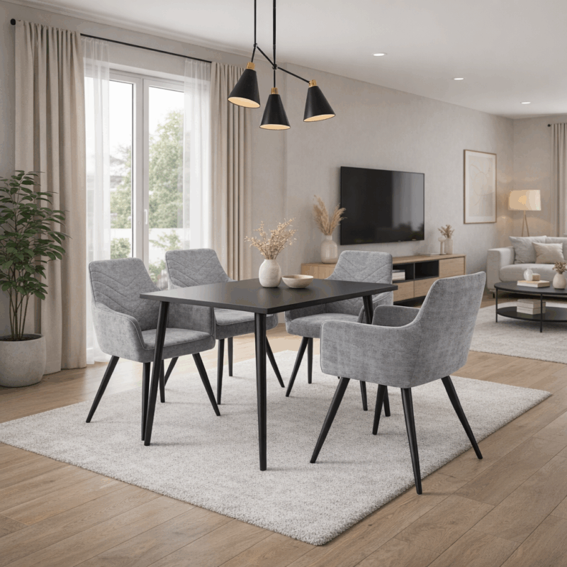 Krzesło Loka Szare Wind 89 – obrotowe 180°