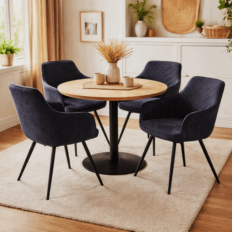 Krzesło Loka Czarne Wind 99 – obrotowe 180°