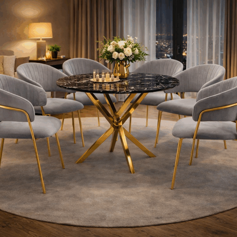 Krzesło PARIS Jasny popiel Velvet